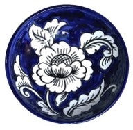 Blue and White Gardenia Pattern Bowl ~Medium~ For Sale