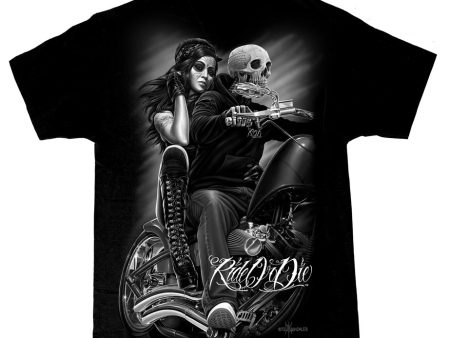 BACKPRINTED - ROD - Biker Babe Men s Tee Online