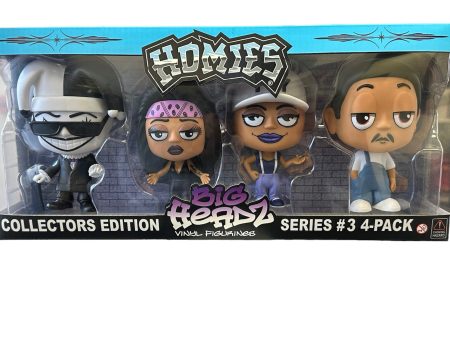 HOMIES™ - BIG HEADZ  4-Pack Figure Set - Series #3 Fashion