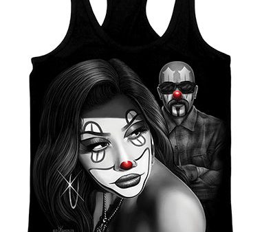 Look Over Your Shoulder- Women s Racer Back Tank Online Sale