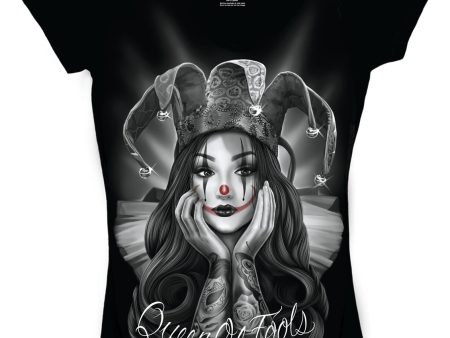 Queen Of fools  V-Neck For Cheap