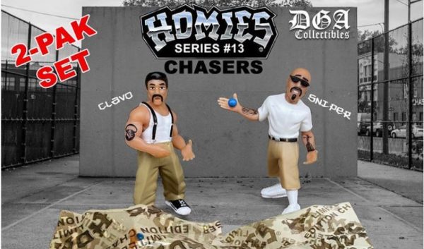 HOMIES SERIES 13 - 2 Rare Limited Edition CHASE pieces figures Fashion