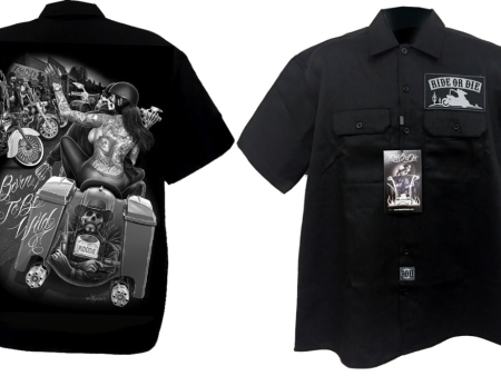 ROD™ Work Shirt - BORN TO BE WILD on Sale