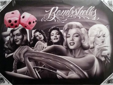 BOMBSHELLS - Small Canvas Art - 12  X 16  For Discount