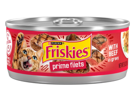 Friskies Prime Filet Beef in Gravy Canned Cat Food For Cheap