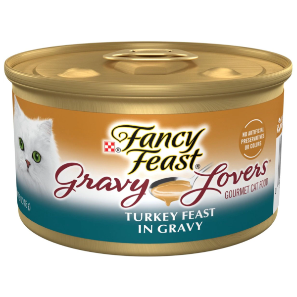 Fancy Feast Gravy Lovers Turkey Feast in Gravy Canned Cat Food Online Sale