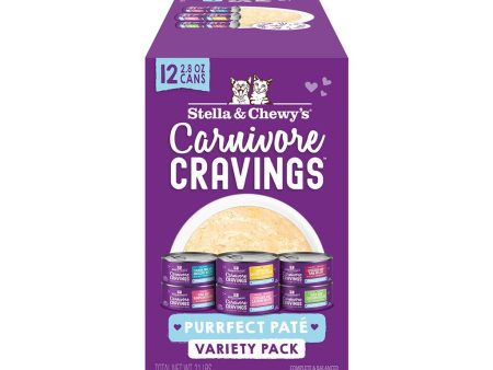 Carnivore Cravings Purrfect Pate 2.8 oz Canned Variety Pack on Sale