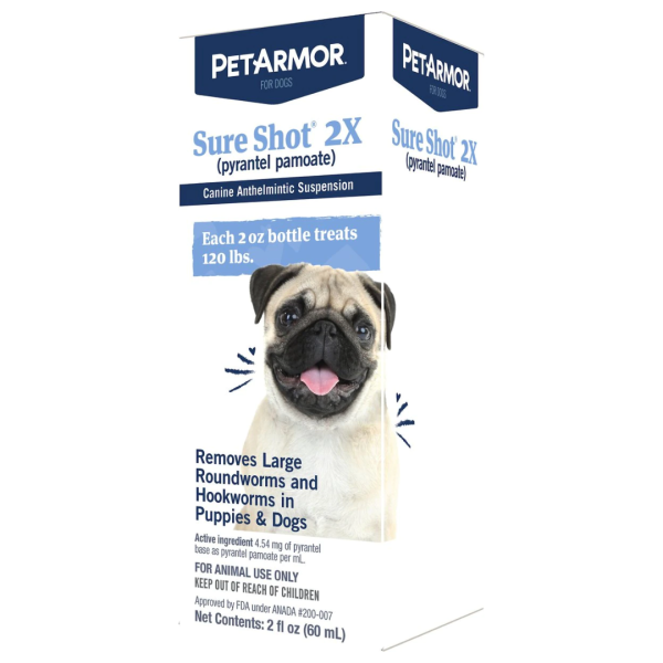 PetArmor® Sure Shot® 2X Liquid Dog De-Wormer Hot on Sale