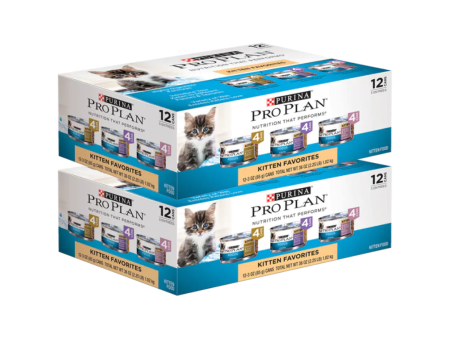 Purina Pro Plan Kitten Favorites Variety Pack Canned Kitten Food Online Hot Sale